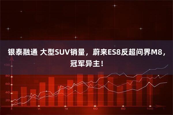 银泰融通 大型SUV销量，蔚来ES8反超问界M8，冠军异主！