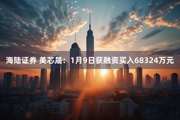 海陆证券 美芯晟：1月9日获融资买入68324万元